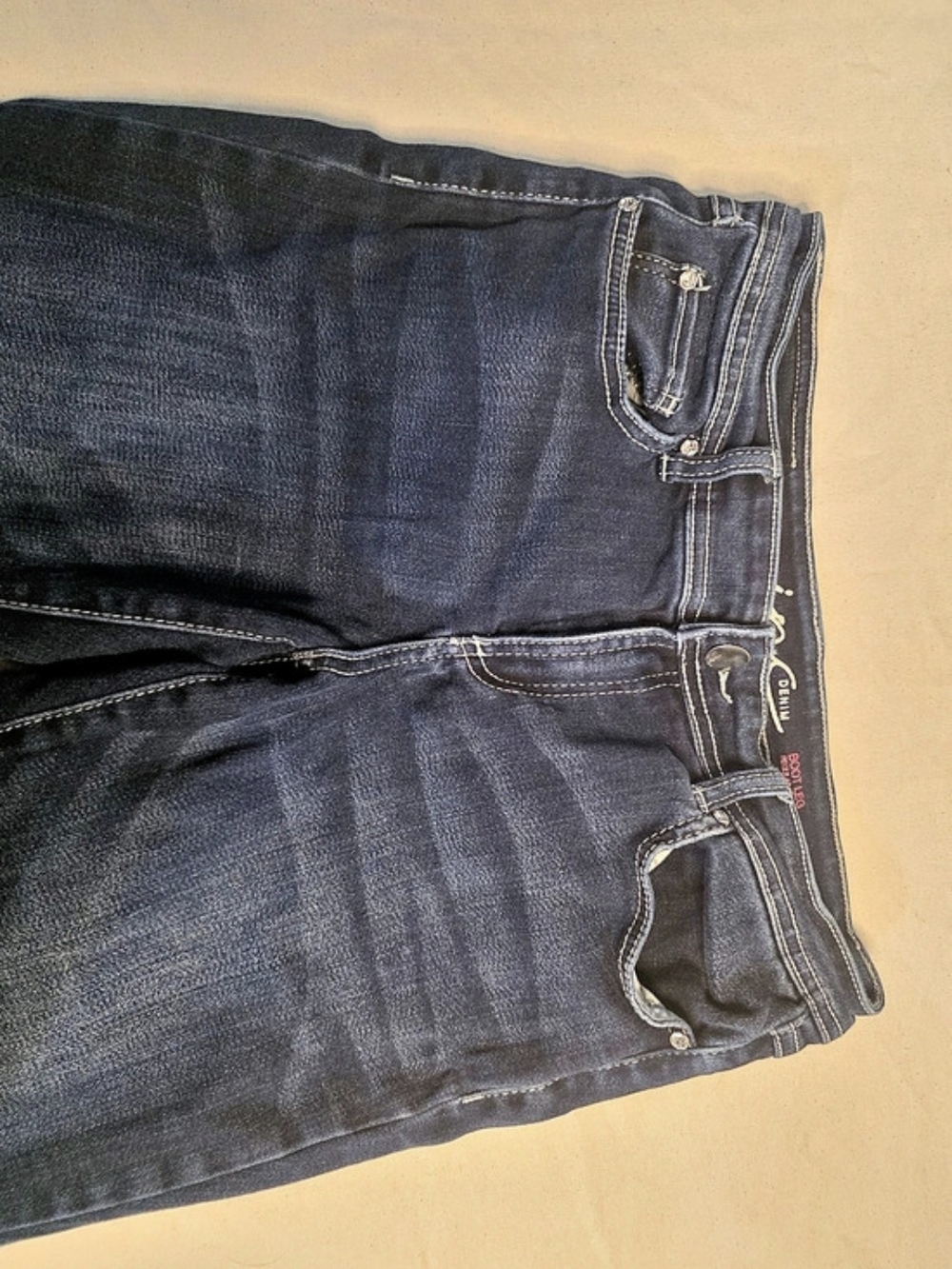 Inc Denim Bootcut Jeans in Blue Waist 10